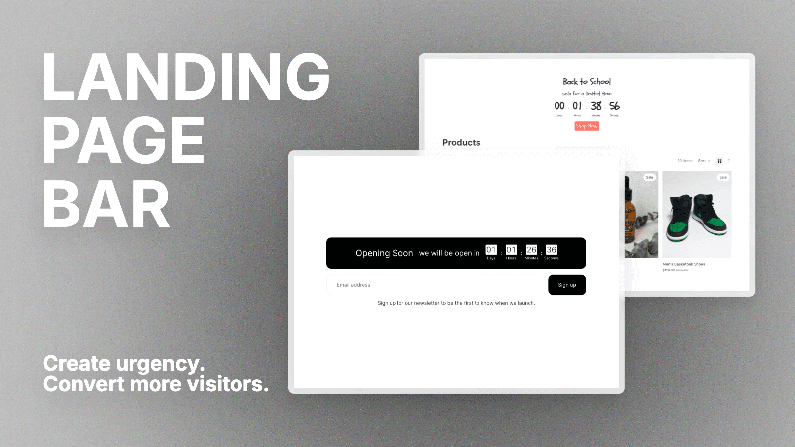 Landing Page Countdown Timer Bar